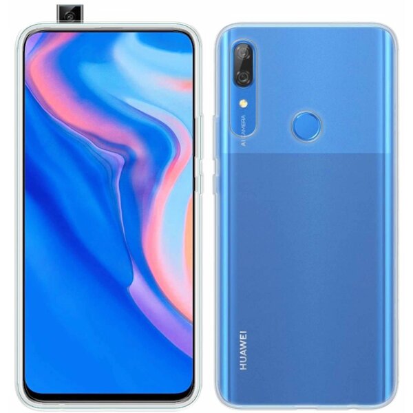 cofi1453® Silikon Hülle Basic kompatibel mit HUAWEI P SMART Z Case TPU Soft Handy Cover Schutz Transparent