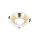 LED line® Einbaustrahler GU10 Set Einbauleuchten Rahmen Einbauspots Ø75mm Bohrloch Weiß / Gold inkl. GU10 5W LED Leuchtmittel Warmweiß mit Fassung