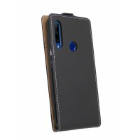 cofi1453® Flip Case kompatibel mit HONOR 20 LITE Handy Tasche vertikal aufklappbar Schutzhülle Klapp Hülle Schwarz