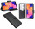 cofi1453® Buch Tasche "Fancy" kompatibel mit SAMSUNG GALAXY A10 (A105F) Handy Hülle Etui Brieftasche Schutzhülle mit Standfunktion, Kartenfach Schwarz