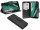 cofi1453® Buch Tasche "Fancy" kompatibel mit NOKIA 1 PLUS Handy Hülle Etui Brieftasche Schutzhülle mit Standfunktion, Kartenfach Schwarz