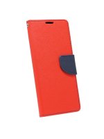 cofi1453® Buch Tasche "Fancy" kompatibel mit SONY XPERIA L3 Handy Hülle Etui Brieftasche Schutzhülle mit Standfunktion, Kartenfach Rot-Blau