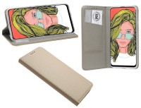 cofi1453® Buch Tasche "Smart" kompatibel mit HUAWEI P SMART Z Handy Hülle Etui Brieftasche Schutzhülle mit Standfunktion, Kartenfach Gold
