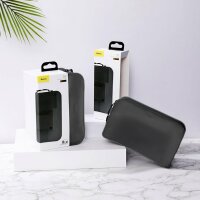 Baseus Universal Tasche für Kleinigkeiten und mobile Smartphone Geräte Zubehörtasche 198 x 90 x 120mm L schwarz