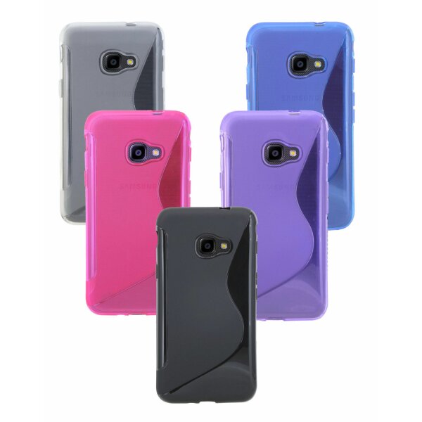 Silikon Schutz Zubehör Gummi Bumper Gummihülle für Samsung Galaxy Xcover 4S G398F