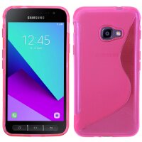 Silikon Schutz Zubehör Gummi Bumper Gummihülle für Samsung Galaxy Xcover 4S G398F