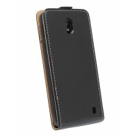 cofi1453® Flip Case kompatibel mit NOKIA 1 PLUS Handy Tasche vertikal aufklappbar Schutzhülle Klapp Hülle Schwarz