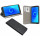 cofi1453® Buch Tasche "Smart" kompatibel mit ALCATEL 1X (5059D) Handy Hülle Etui Brieftasche Schutzhülle mit Standfunktion, Kartenfach Schwarz