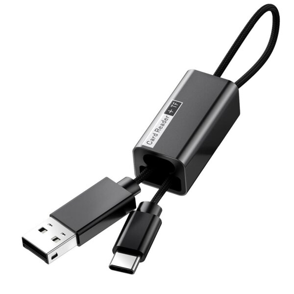 Baseus USB-Kartenlesekabel Typ C Adapter Micro SD Flash Karte Ladegerät extern Laufwerk kompatibel mit USB-C Smartphones Android Samsung Huawei LG Nokia