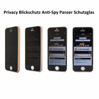 5D Privacy Schutzglas Blickschutz Schutzfolie 9H Anti Spy Display Glas Folie