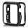 360 Grad Magnet Slim Metall Case Schutz Hülle Tasche Schwarz iWatch kompatibel mit Apple Watch Series 1 / 2 / 3 / 4