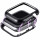 360 Grad Magnet Slim Metall Case Schutz Hülle Tasche Schwarz iWatch kompatibel mit Apple Watch Series 1 / 2 / 3 / 4 40 mm
