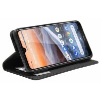 cofi1453® Buch Tasche "Smart" kompatibel mit NOKIA 3.2 Handy Hülle Etui Brieftasche Schutzhülle mit Standfunktion, Kartenfach Schwarz