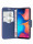 cofi1453® Buch Tasche "Fancy" kompatibel mit SAMSUNG GALAXY A20e (A202F) Handy Hülle Etui Brieftasche Schutzhülle mit Standfunktion, Kartenfach Rot-Blau ( 2-Farbig )