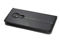 cofi1453®  Elegante Buch-Tasche Hülle Smart Magnet kompatibel mit MOTOROLA MOTO G7 PLAY Leder Optik Wallet Book-Style Cover Schale in Schwarz