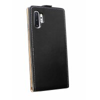 cofi1453® Flip Case kompatibel mit SAMSUNG GALAXY NOTE 10 PLUS (N975F) Handy Tasche vertikal aufklappbar Schutzhülle Klapp Hülle Schwarz