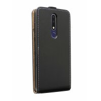 cofi1453® Flip Case kompatibel mit NOKIA 3.1 PLUS Handy Tasche vertikal aufklappbar Schutzhülle Klapp Hülle Schwarz