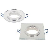 LED line® Rund/Eckig GU10 Einbauleuchte Rahmen...