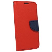 cofi1453® Buch Tasche Fancy kompatibel mit iPhone 11 Pro Handy Hülle Etui Brieftasche Schutzhülle mit Standfunktion, Kartenfach Rot-Blau
