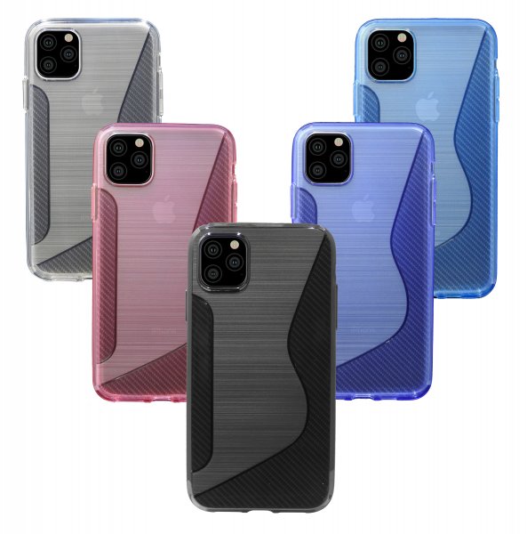 cofi1453® iPhone 11 Pro Max // S-Line TPU SchutzHülle Silikon Hülle Silikonschale Case Cover Zubehör Bumper