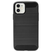 cofi1453® Silikon Hülle Carbon kompatibel mit iPhone 11 TPU Case Soft Handyhülle Cover Schutzhülle Schwarz …