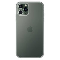 cofi1453 Silikon Hülle Tasche Case Zubehör kompatibel mit iPhone 11 Pro Gummi Bumper Schale Schutzhülle Zubehör in Transparent