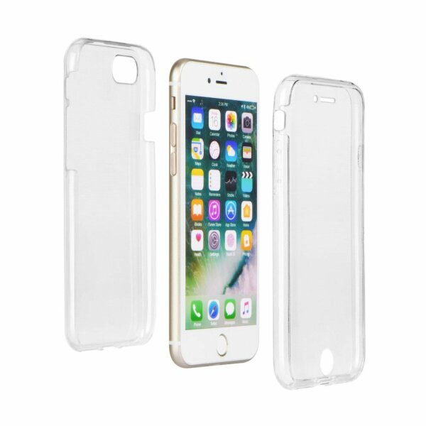 TPU 360° Rundum Full Body Schutzhülle kompatibel mit iPhone 11 Pro Max 6.5" Silikon Hülle Etui Case Cover Silikontasche in Transparent Silikonschale Tasche Bumper Zubehör