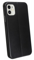 cofi1453® Buch Tasche "Elegance" kompatibel mit iPhone 11 Handy Hülle Etui Brieftasche Schutzhülle mit Standfunktion, Kartenfach Schwarz