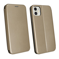 cofi1453® Buch Tasche "Elegance" kompatibel mit iPhone 11 Handy Hülle Etui Brieftasche Schutzhülle mit Standfunktion, Kartenfach Gold