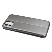 cofi1453® Buch Tasche "Elegance" kompatibel mit iPhone 11 Handy Hülle Etui Brieftasche Schutzhülle mit Standfunktion, Kartenfach Grau