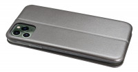cofi1453® Buch Tasche "Elegance" kompatibel mit iPhone 11 Pro Handy Hülle Etui Brieftasche Schutzhülle mit Standfunktion, Kartenfach Grau