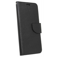 cofi1453® Buch Tasche "Fancy" kompatibel mit SAMSUNG GALAXY NOTE 10 PLUS (N975F) Handy Hülle Etui Brieftasche Schutzhülle mit Standfunktion, Kartenfach Schwarz