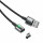 Baseus ZINK USB Magnetkabel 1M 2.4A Nylon Blitzkabel Magnetisches Schnellladekabel Datenkabel Ladekabel kompatibel mit