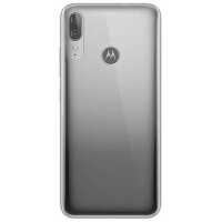 cofi1453® Silikon Hülle Basic kompatibel mit MOTOROLA MOTO E6 PLUS Case TPU Soft Handy Cover Schutz Transparent