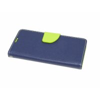 cofi1453® Buch Tasche "Fancy" kompatibel mit NOKIA 2.2 Handy Hülle Etui Brieftasche Schutzhülle mit Standfunktion, Kartenfach Blau-Grün