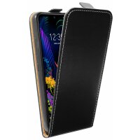 cofi1453® Flip Case kompatibel mit LG K50 Handy Tasche vertikal aufklappbar Schutzhülle Klapp Hülle Schwarz