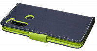 cofi1453® Buch Tasche "Fancy" kompatibel mit XIAOMI REDMI NOTE 8 Handy Hülle Etui Brieftasche Schutzhülle mit Standfunktion, Kartenfach Blau-Grün