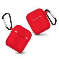 360 Grad Schutz Airpods Case Silikon Hülle Schutztasche Ladekoffer Ladegerät kompatibel mit Kopfhörer Headset 2 / 1 Generation