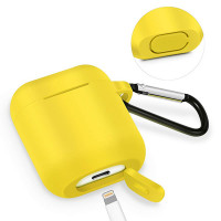 360 Grad Schutz Airpods Case Silikon Hülle Schutztasche Ladekoffer Ladegerät kompatibel mit Kopfhörer Headset 2 / 1 Generation
