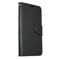 cofi1453® Buch Tasche "Fancy" kompatibel mit XIAOMI MI 9 LITE Handy Hülle Etui Brieftasche Schutzhülle mit Standfunktion, Kartenfach Schwarz