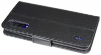 cofi1453® Buch Tasche "Fancy" kompatibel mit XIAOMI MI 9 LITE Handy Hülle Etui Brieftasche Schutzhülle mit Standfunktion, Kartenfach Schwarz