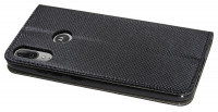 cofi1453®  Elegante Buch-Tasche Hülle Smart Magnet kompatibel mit MOTOROLA MOTO E6 PLUS Leder Optik Wallet Book-Style Cover Schale in Schwarz