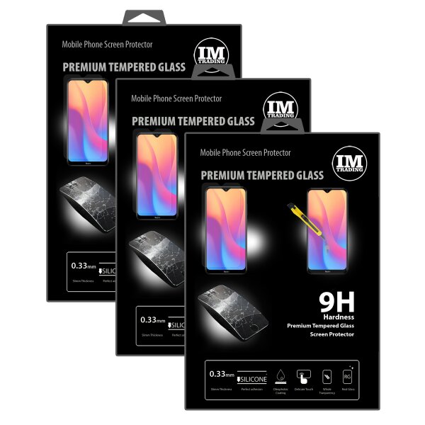 cofi1453 3X Panzer Schutz Glas 9H Tempered Glass Display Schutz Folie Display Glas Screen Protector kompatibel mit Xiaomi Redmi 8A