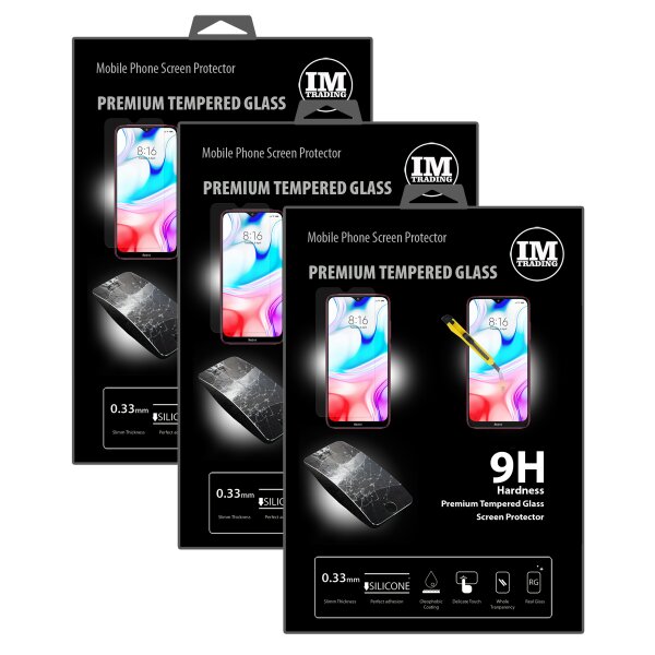 cofi1453 3X Panzer Schutz Glas 9H Tempered Glass Display Schutz Folie Display Glas Screen Protector kompatibel mit Xiaomi Redmi 8