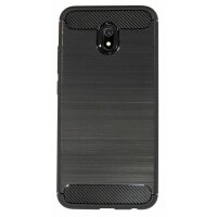 cofi1453® Silikon Hülle Carbon kompatibel mit XIAOMI REDMI 8A TPU Case Soft Handyhülle Cover Schutzhülle Schwarz