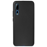 cofi1453® Silikon Hülle Basic kompatibel mit ZTE AXON 10 PRO Case TPU Soft Handy Cover Schutz in Schwarz