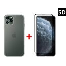 Silikon Hülle Bumper Case Transparent + 5D Full...
