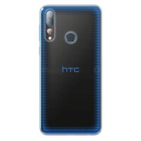 cofi1453® Silikon Hülle Basic kompatibel mit HTC DESIRE 19+ Plus Case TPU Soft Handy Cover Schutz Transparent