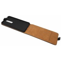 cofi1453® Flip Case kompatibel mit NOKIA 5.1 PLUS Handy Tasche vertikal aufklappbar Schutzhülle Klapp Hülle Schwarz