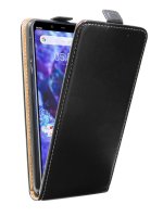 cofi1453® Flip Case kompatibel mit NOKIA 5.1 PLUS Handy Tasche vertikal aufklappbar Schutzhülle Klapp Hülle Schwarz